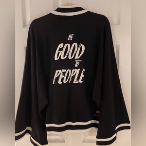 NWT Peace Love World Bell Sleeve Zip Up